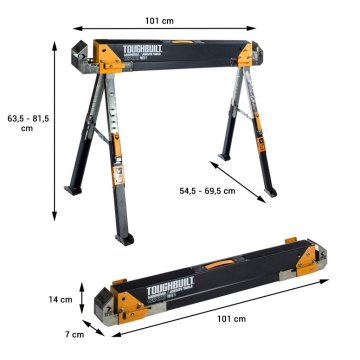 2 x āži/darbagaldi C700 ToughBuilt