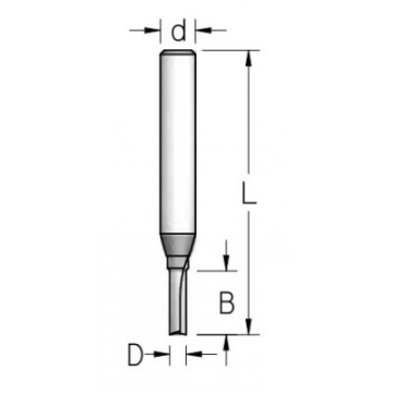 Gropjfrēze 6x 19x 51 d-8mm