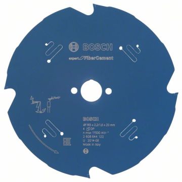 Ripzāģa disks 165x20x2.2mm FiberCement 4T
