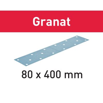 Smilšapapīra loksnes Granat STF 80x400 P80 GR/50