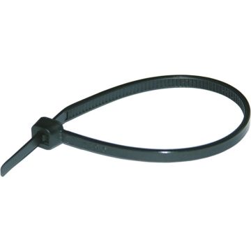 Plastm. savilces 100*2.5mm melns 100gb