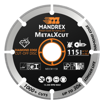 MDCW115B 115mm Dimanta disks metāla griešanai