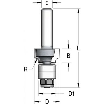 Rādiusa frēzes  2.0x 18x 12.7x 8x 57