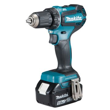 Akumulatora urbjmašīna, 18 V, 2x 5,0 Ah Li-ion, 50/25 Nm, 1,7kg, LED, BL motors