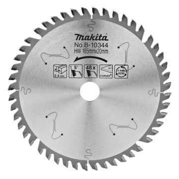 T.C.T. Zāģripa  165X2.4X20mm 5° T48 SPECIALIZED iegremdējamiem zāģiem