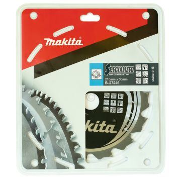 T.C.T. Zāģripa kokam ar naglām 210X2.8X30mm 20° T40 SPECIALIZED priekš konstrukcijām