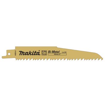 Zobenzāģa asmeņi BIM 152x1,6mm (5-8tpi), 5gab., Metāls, Koks, Koks ar naglām
