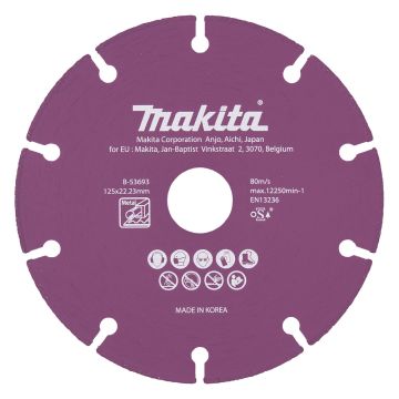 Dimanta griezripa125mm Metālam, Inox