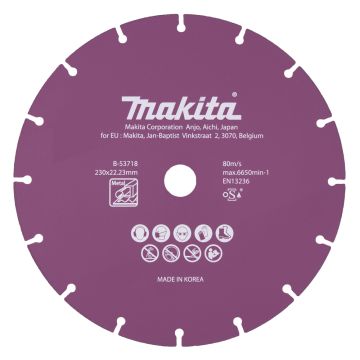 Dimanta griezripa230mm Metālam, Inox