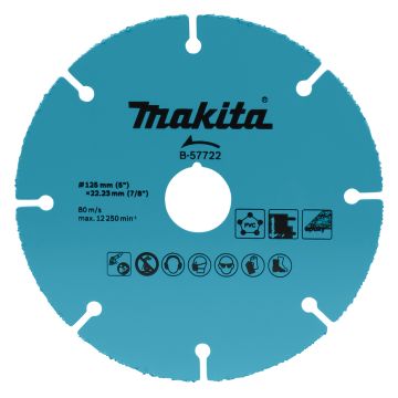 Tungsten Carbide multi materiālu griezripa 125x2x22.23