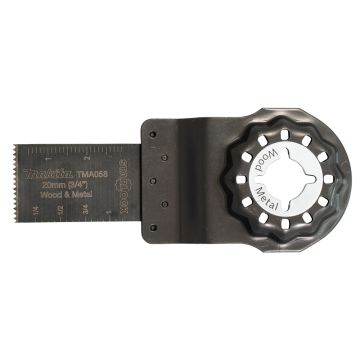 Iegremdējams MULTITOOL zāģa asmens 20mm, TMA058, BiM, STARLOCK, Metālam un kokam