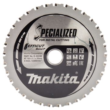 T.C.T. Zāģripa metālam 150X1.1X20mm 0° T33 EFFICUT METAL