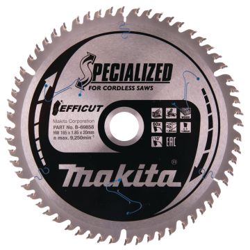 T.C.T. Zāģripa kokam 165X1.85X20mm 10° T60 EFFICUT