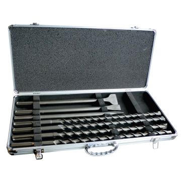 SDS-MAX Pīķu un kaltu komplekts  (pīķis 400mm, 1xkalts 25x400mm,  1xkalts 50x400mm, urbis  18X540MM