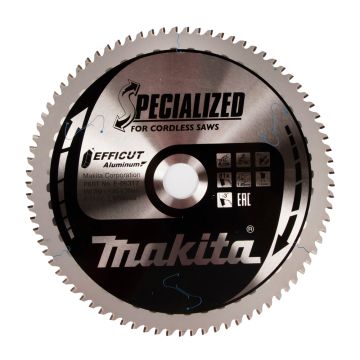 E-06317 T.C.T. Zāģripa alumīnijam 260X30X1,85MM, Z-81, EFFICUT Aluminum