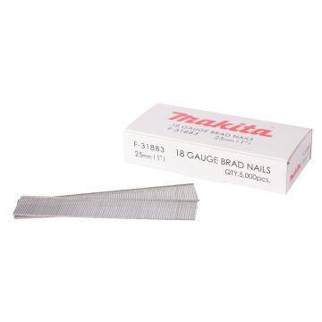 Tapiņnaglas 1,2x25mm, 18ga, 5000 gab, AF505, AF550H, DBN500