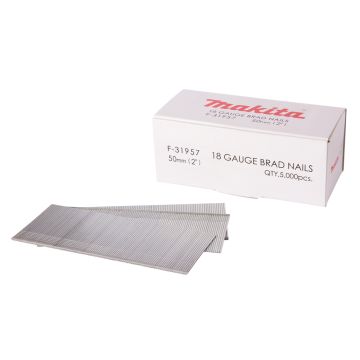 Tapiņnaglas 1,2x50mm, 18ga, 5000 gab, AF505, AF550H, DBN500