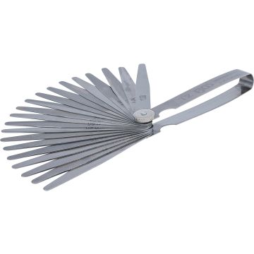 3083 Spraugu mērītājs 20asmeņi, 0.05-1mm T2 I 100 mm dziļš BGS