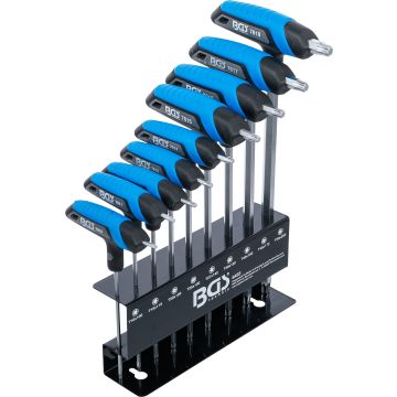 8485 9gb  Skrūvgriežņu kompl. T-rokt. TORX T10-T50 BGS