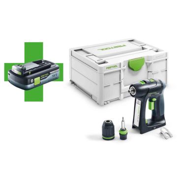 Akumulatora urbjmašīna Festool C 18-Basic + 4 Ah akumulators