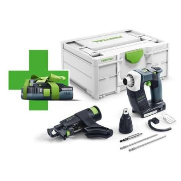 Lentveida skrūvgriezis Festool DURADRIVE DWC 18-4500 Basic + 4 Ah akumulators