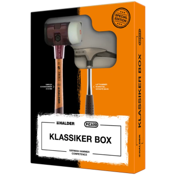 SIMPLEX bruģēšanas āmurs + Picard jumta seguma āmurs CLASSIC BOX SET komplektā