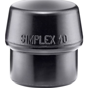 HALDER SIMPLEX ieliktnis Gumijas sastāvs, melns 40mm