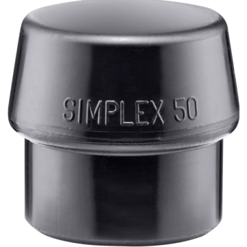 HALDER SIMPLEX ieliktnis Gumijas sastāvs, melns 50mm