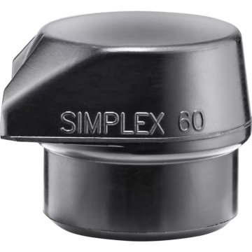 HALDER SIMPLEX ieliktnis Gumijas kompozīcija, melna, ar "Stand Up" 60mm