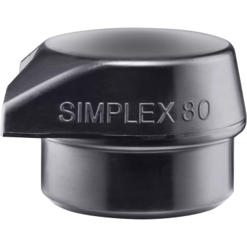 HALDER SIMPLEX ieliktnis Gumijas kompozīcija, melna, ar "Stand Up" 80mm