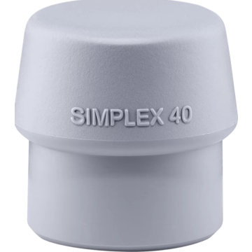 HALDER SIMPLEX ieliktnis TPE-vidēji ciets, pelēks 40mm
