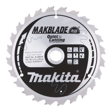 T.C.T. Zāģripa kokam 190X2.2X20mm 5° T24 MAKBLADE PLUS