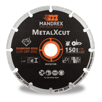 MDCW150B 150mm Dimanta disks metāla griešanai