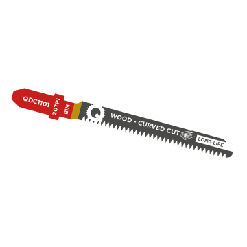 QBL385456 Figūrzāga asmeņi 100mm kokam 5gb taisni zobi