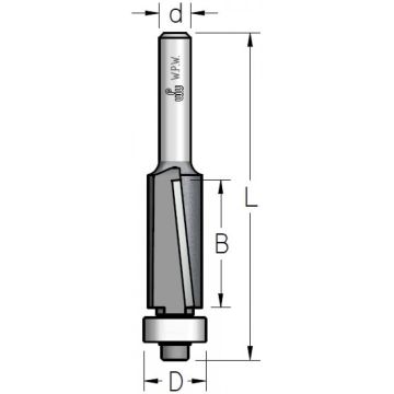 Kopējošā frēze ar gulti lejā laminātam ar trim asmeņiem 9,5x13x53x6