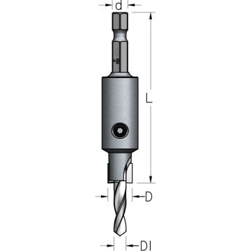 Koniskais zeņķurbis 4x 9.5x 55