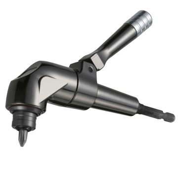 Skrūvgriežu uzgaļu leņķa adapteris ar magnētu 1/4 - 1/4, 25 mm