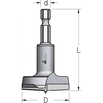 Frēze ar seškants kātu D26 L58