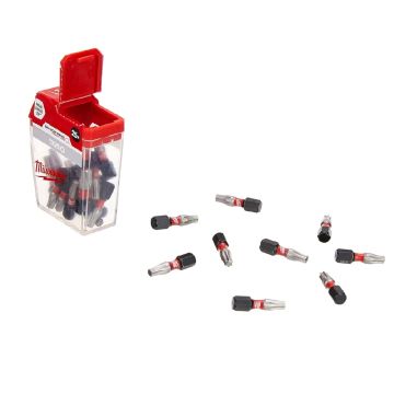 Milwaukee SHOCKWAVE IMPACT DUTY skrūvgrieža uzgaļi TX25  25mm (25gb)