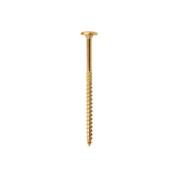 5x60 koka konstrukciju skrūve, torx ar flanca galvu T25 (200)