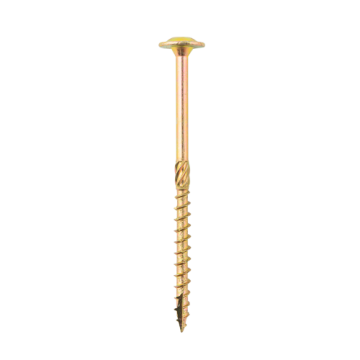 Koka konstrukciju skrūve ar flanča galvu, 5 mm x 90 mm, 150gb