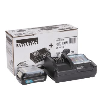 197641-2 Lādēšanas komplekts 12V MAX, 2XBL1041B, DC10SA, MAKPAC