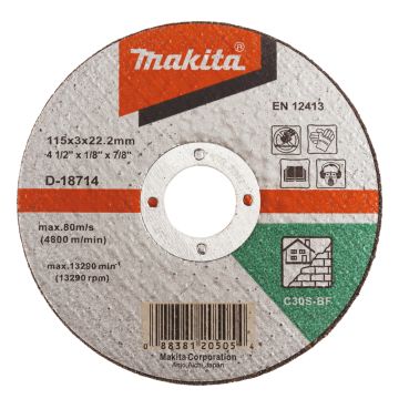 Griešanas disks 115 x 2.5 mm Makita, Betonam