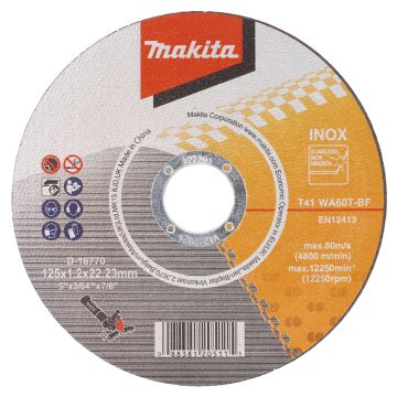 Griezripa 125 X 1,2 WA60T-BF Inox/tērāuds (10gab.)