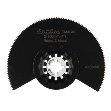 Pusapaļš MULTITOOL zāģa asmenis  100mm TMA046, BIM, STARLOCK, Kokam un metālam