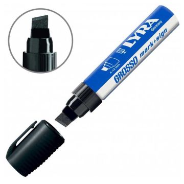 Marķieris Grosso Lyra melns 4-12mm