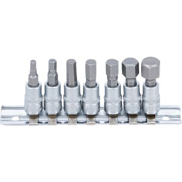 Skrūvgriežu uzgaļu muciņu komplekts | 1/4" Stiprinājums | 4-12 mm Uzgaļi | 7 gab.