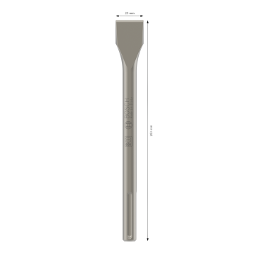 Plakanais kalts 25x280 mm SDS max