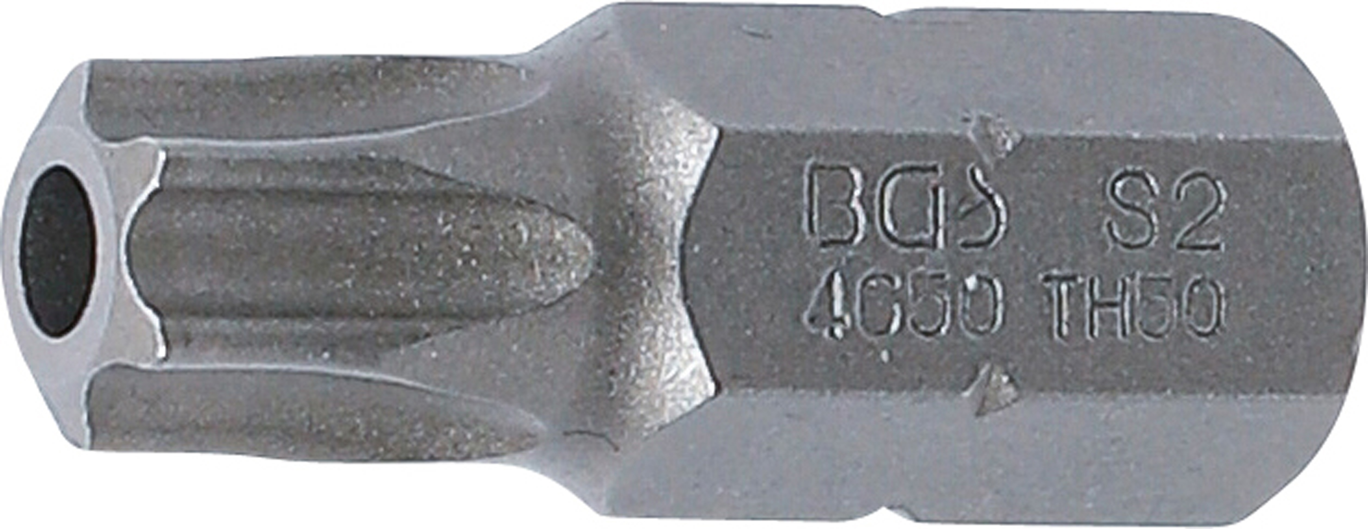 Skrūvgriežu uzgalis | T50 Uzgalis (Torx) ar caurumu | 3/8" Stiprinājums | 30 mm Garums